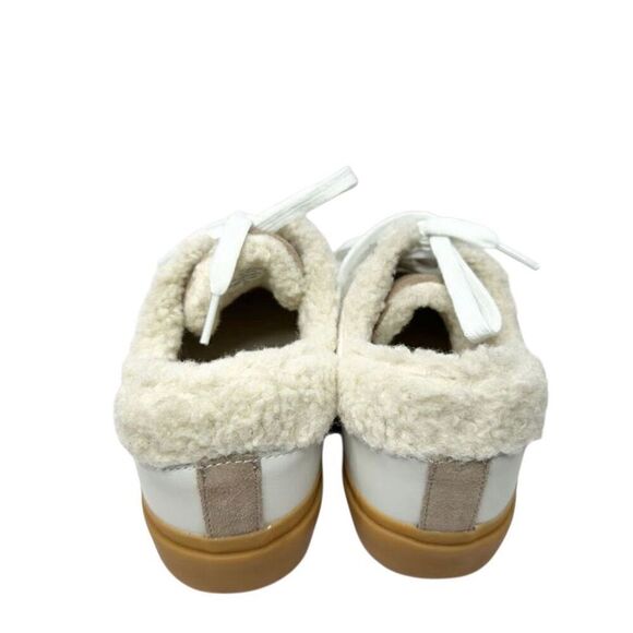 Marc Fisher Ltd. Sneaker Size 6 Tan White Suede Faux Shearling Winter Shoes - Picture 7 of 11